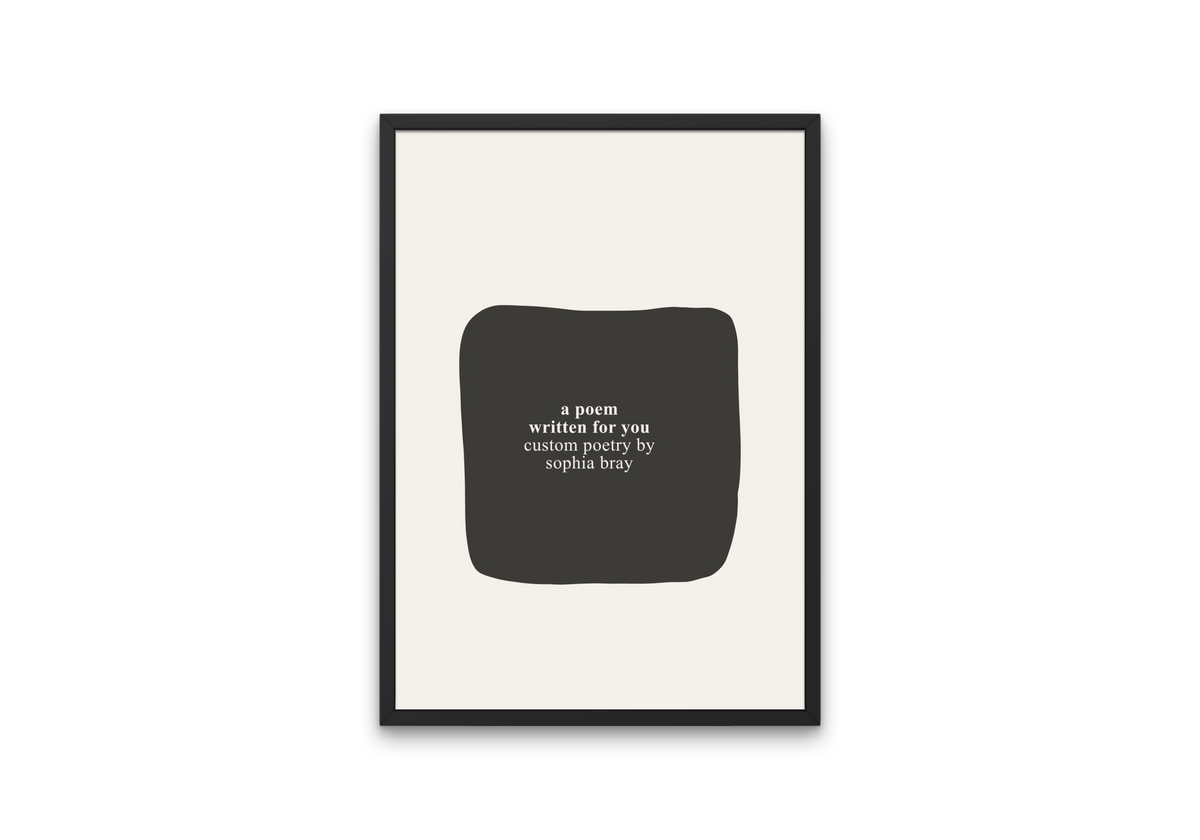 custom poem | personalised poetry & digital art print
